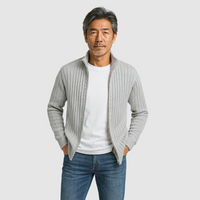 ユウト リブニット カーディガン