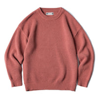 タクミ クルーネック ワッフルニットセーター