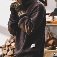 ソウ タートルネック パッチセーター