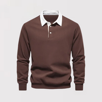 マコト コントラストカラー ポロスウェット