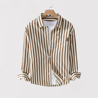 KENJAKU | ストライプレギュラーカラーシャツ