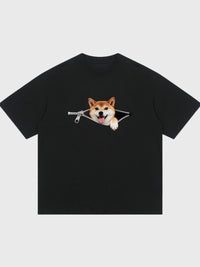 メンズ 綿100%オーバーサイズ半袖Tシャツ — ゆったりシルエット