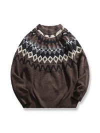 ユウキ ノルディック パターン ニットセーター