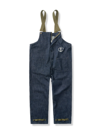 カイ インディゴ セルビッジ デニムオーバーオール