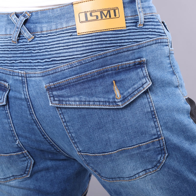 トモヒロ バイカープロテクション デニムパンツ