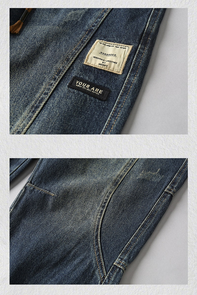 ユウマ インディゴ デニムジョガーパンツ