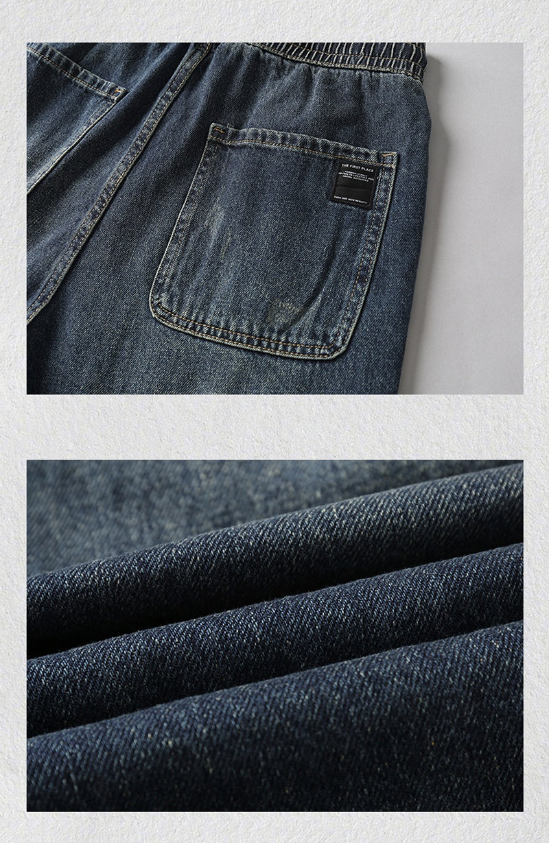 ユウマ インディゴ デニムジョガーパンツ