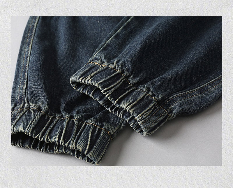 ユウマ インディゴ デニムジョガーパンツ