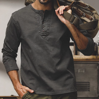 タケルヘンリーネックロングスリーブシャツ