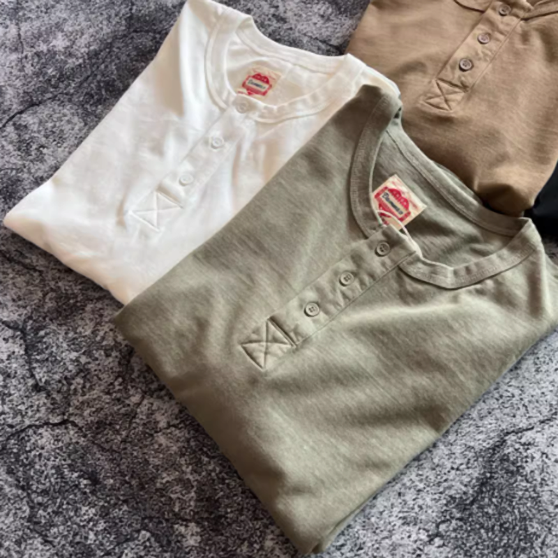 ユウジ ヘンリーネック ロングスリーブTシャツ