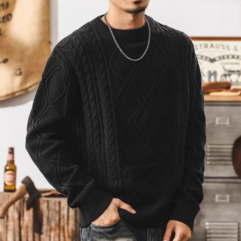 ハル トラディショナル ケーブルニット セーター