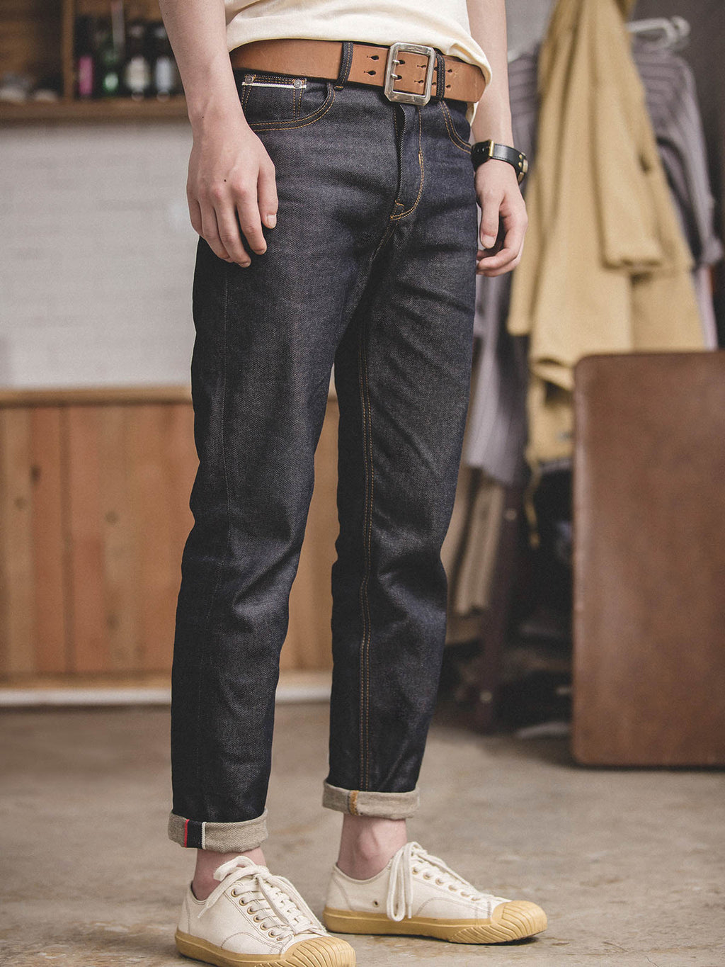 ユウセルビッジデニムジーンズ