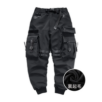 ブラック ハル オーバーストラップカーゴパンツ