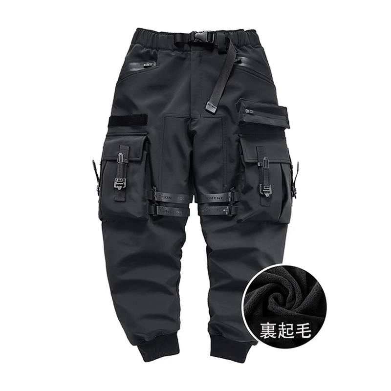 ブラック ハル オーバーストラップカーゴパンツ