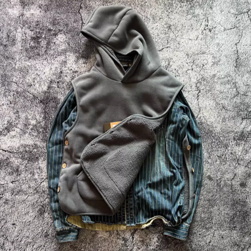 タカオ フリース フード付き ベスト