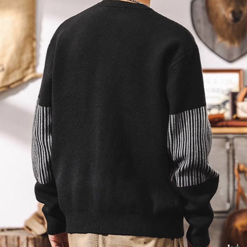 レン ジオメトリック パターン ニットセーター