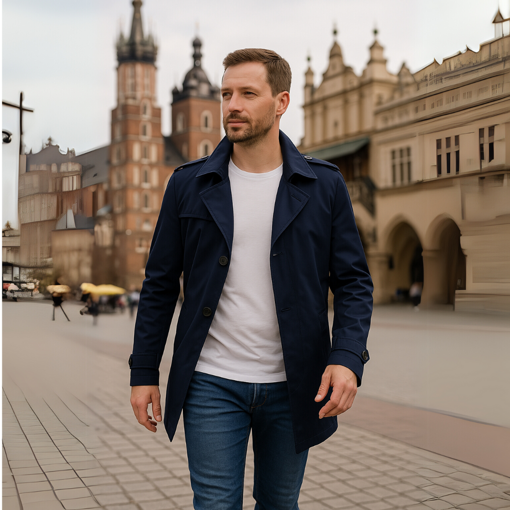 レオンミッドレングストレンチコート