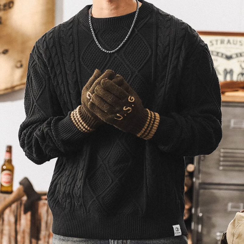 ハル トラディショナル ケーブルニット セーター