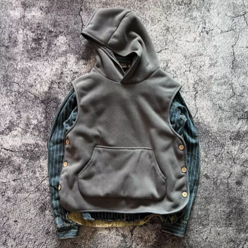 タカオ フリース フード付き ベスト