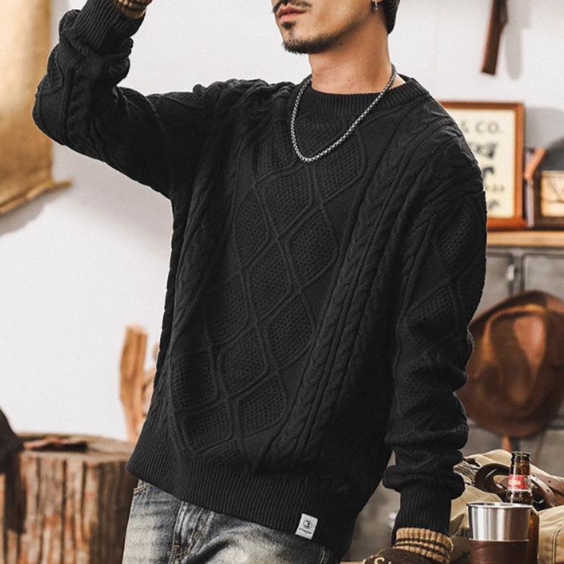 ハル トラディショナル ケーブルニット セーター