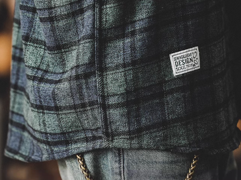 カズ フランネル チェックシャツ