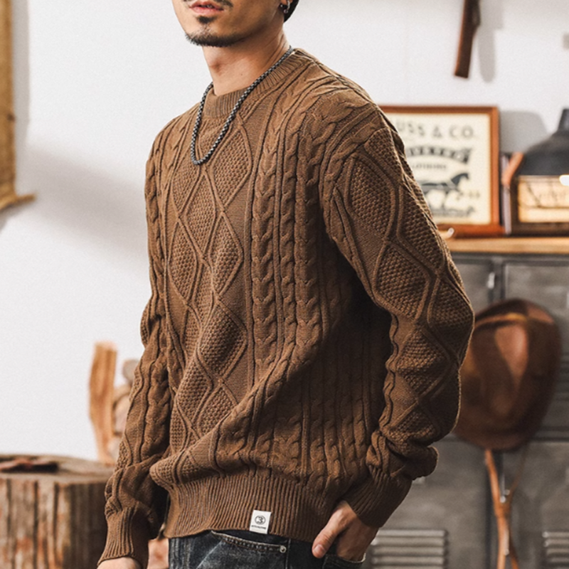 ハル トラディショナル ケーブルニット セーター