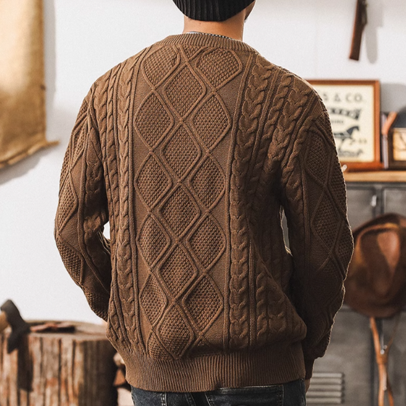 ハル トラディショナル ケーブルニット セーター