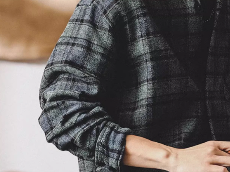 カズ フランネル チェックシャツ