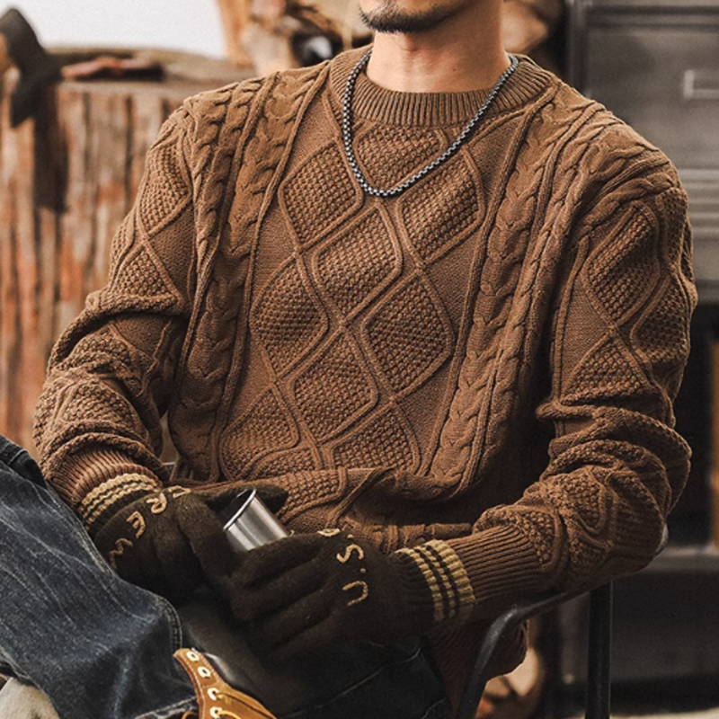 ハル トラディショナル ケーブルニット セーター