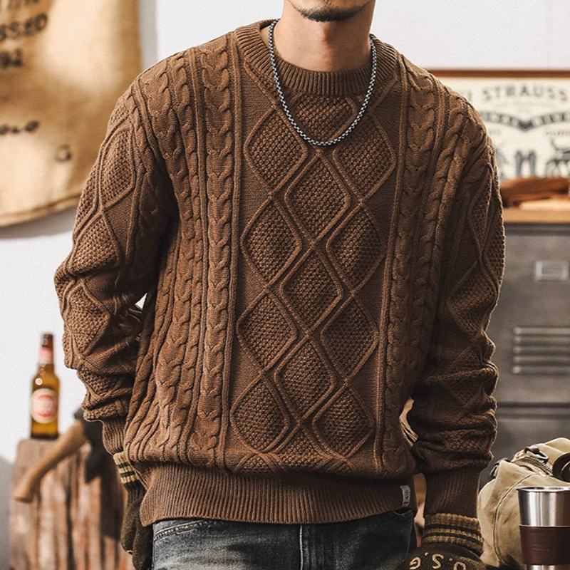 ハル トラディショナル ケーブルニット セーター