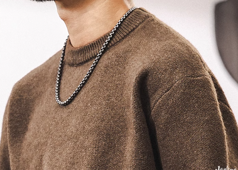 レン ジオメトリック パターン ニットセーター