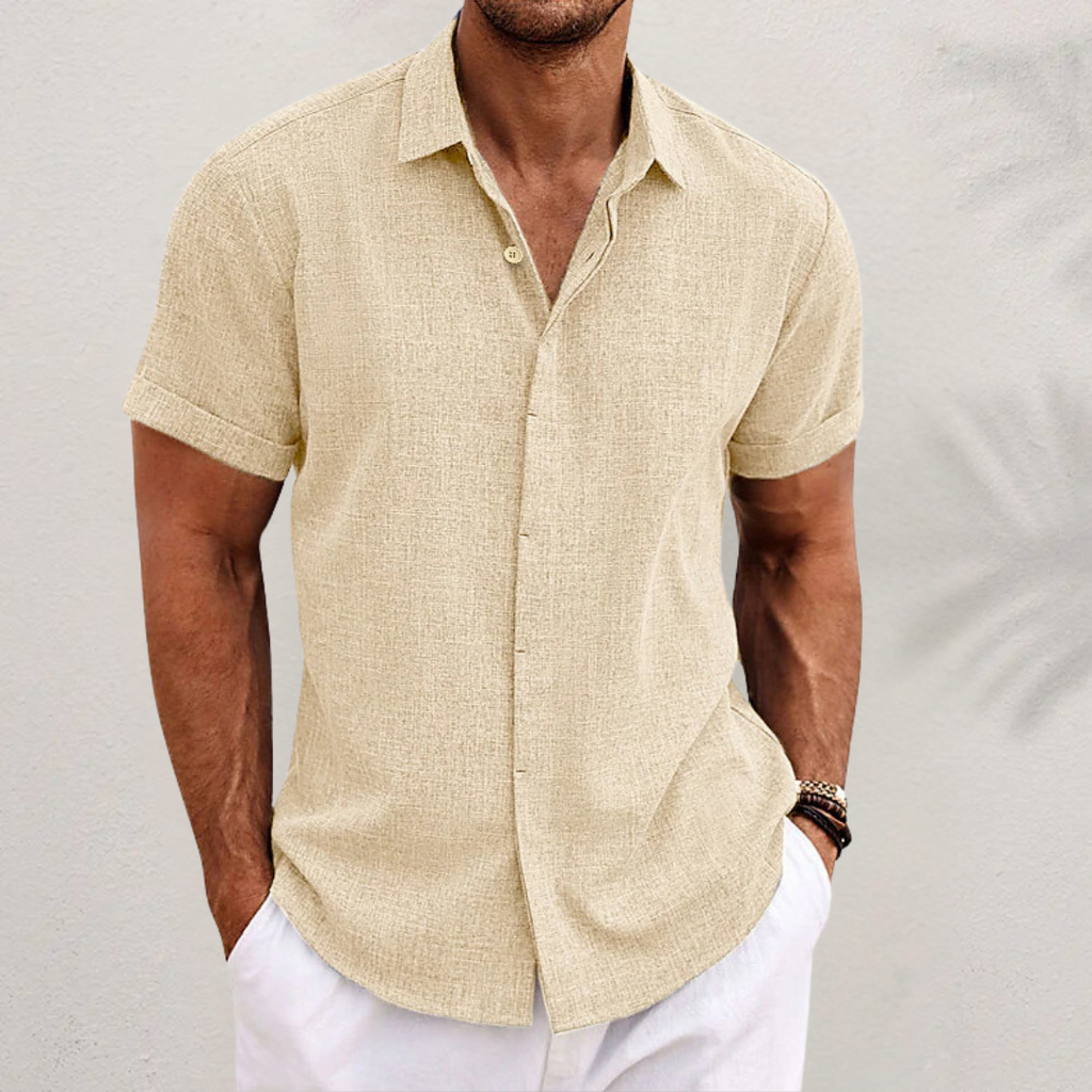 ベーシックオープンカラーポロシャツ