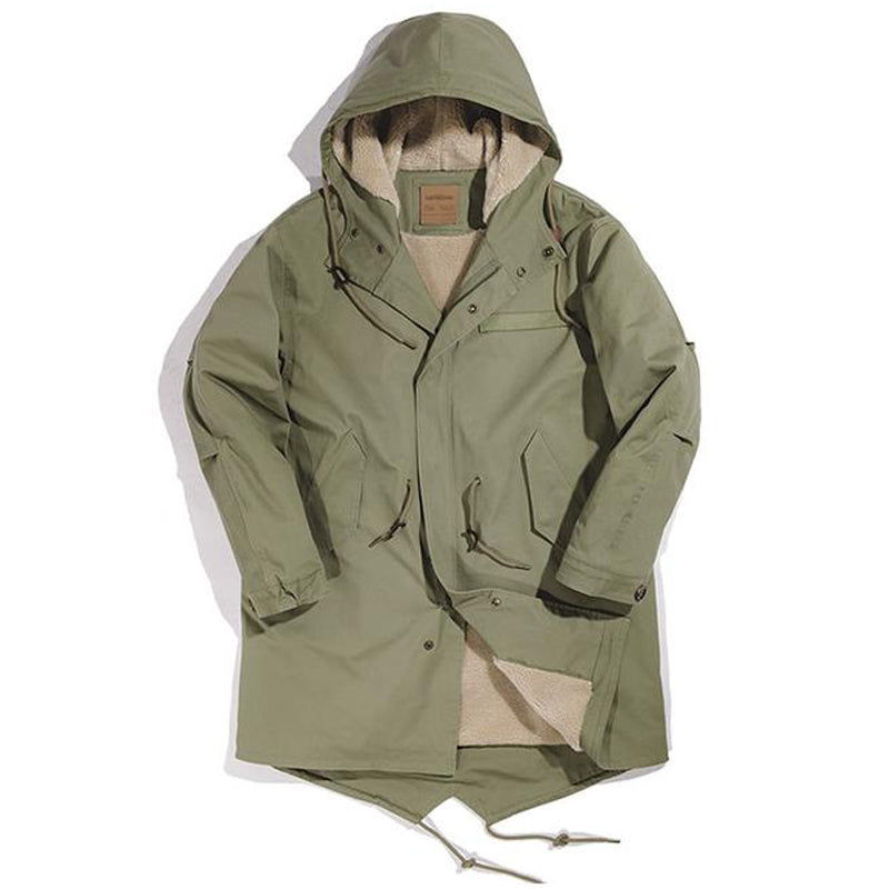 オリーブ タケル ミリタリーフードモッズコート