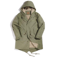 オリーブ タケル ミリタリーフードモッズコート