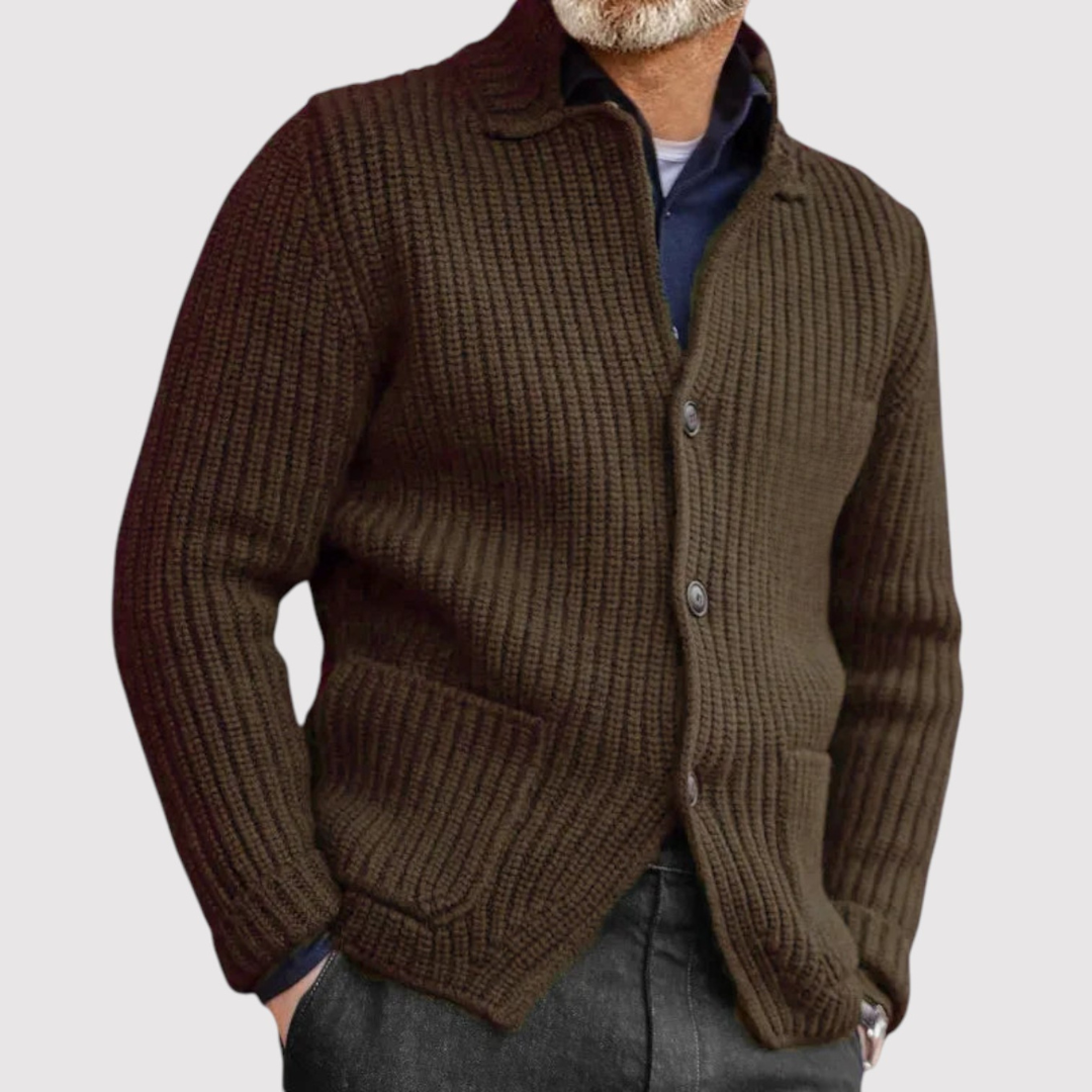 ハルオ ワッフルニット ジャケット