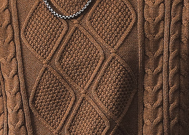 ハル トラディショナル ケーブルニット セーター