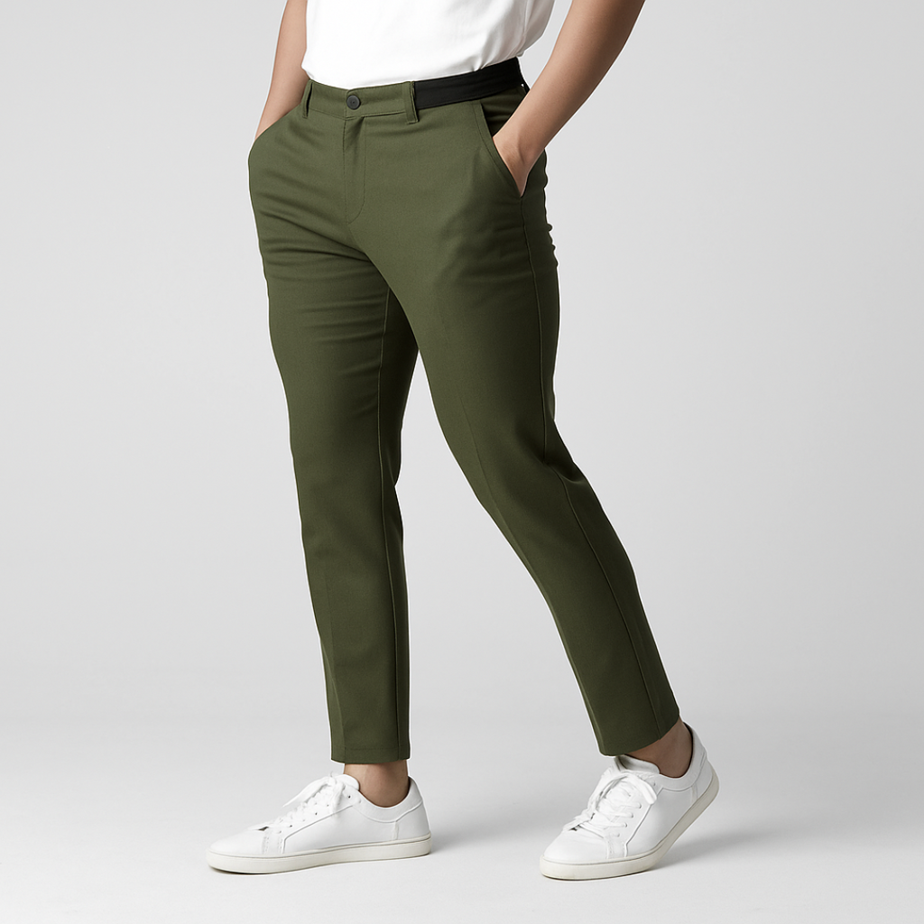 レン スマート テーパードパンツ