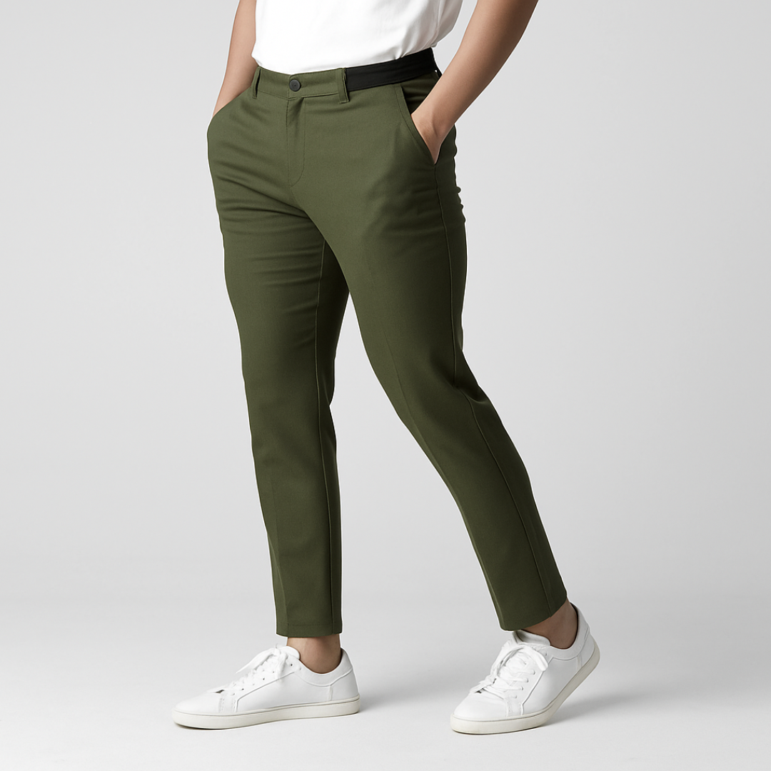 レン スマート テーパードパンツ