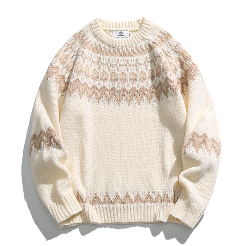 タカオ ノルディックパターン ニットセーター