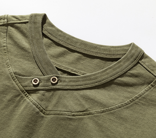 ダブルカラーロングスリーブスウェット