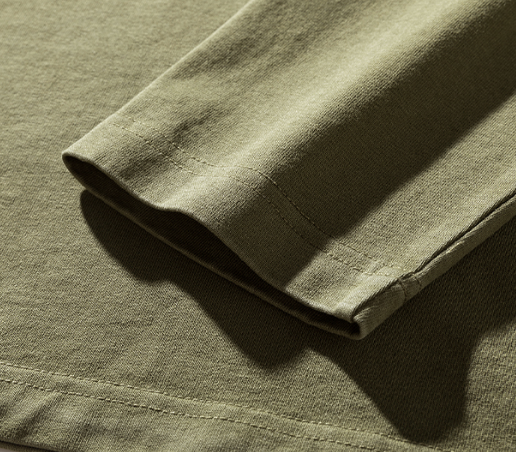 ダブルカラーロングスリーブスウェット