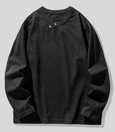 ダブルカラーロングスリーブスウェット