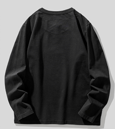 ダブルカラーロングスリーブスウェット