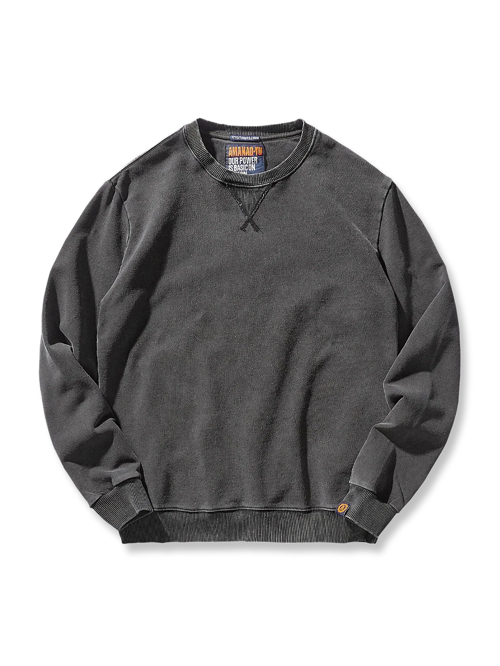 レン ヴィンテージウォッシュクルーネックスウェットシャツ