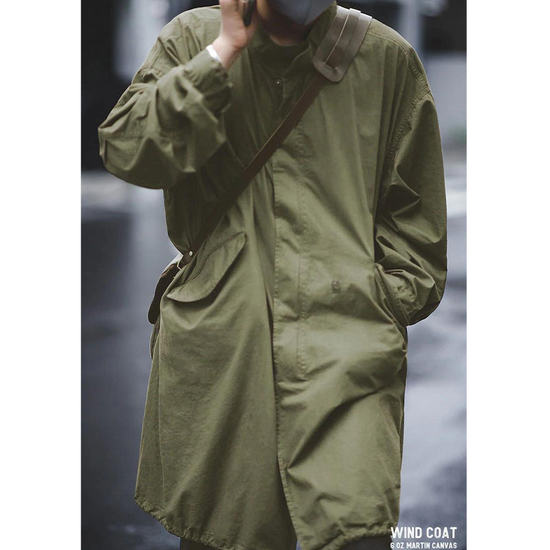 オリーブ カイト ミリタリーフィッシュテールコート