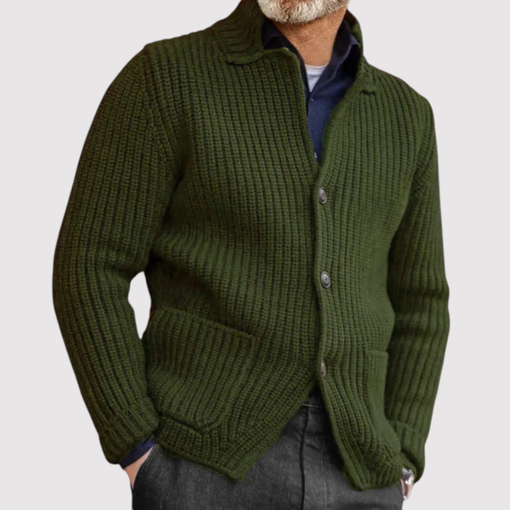 ハルオ ワッフルニット ジャケット