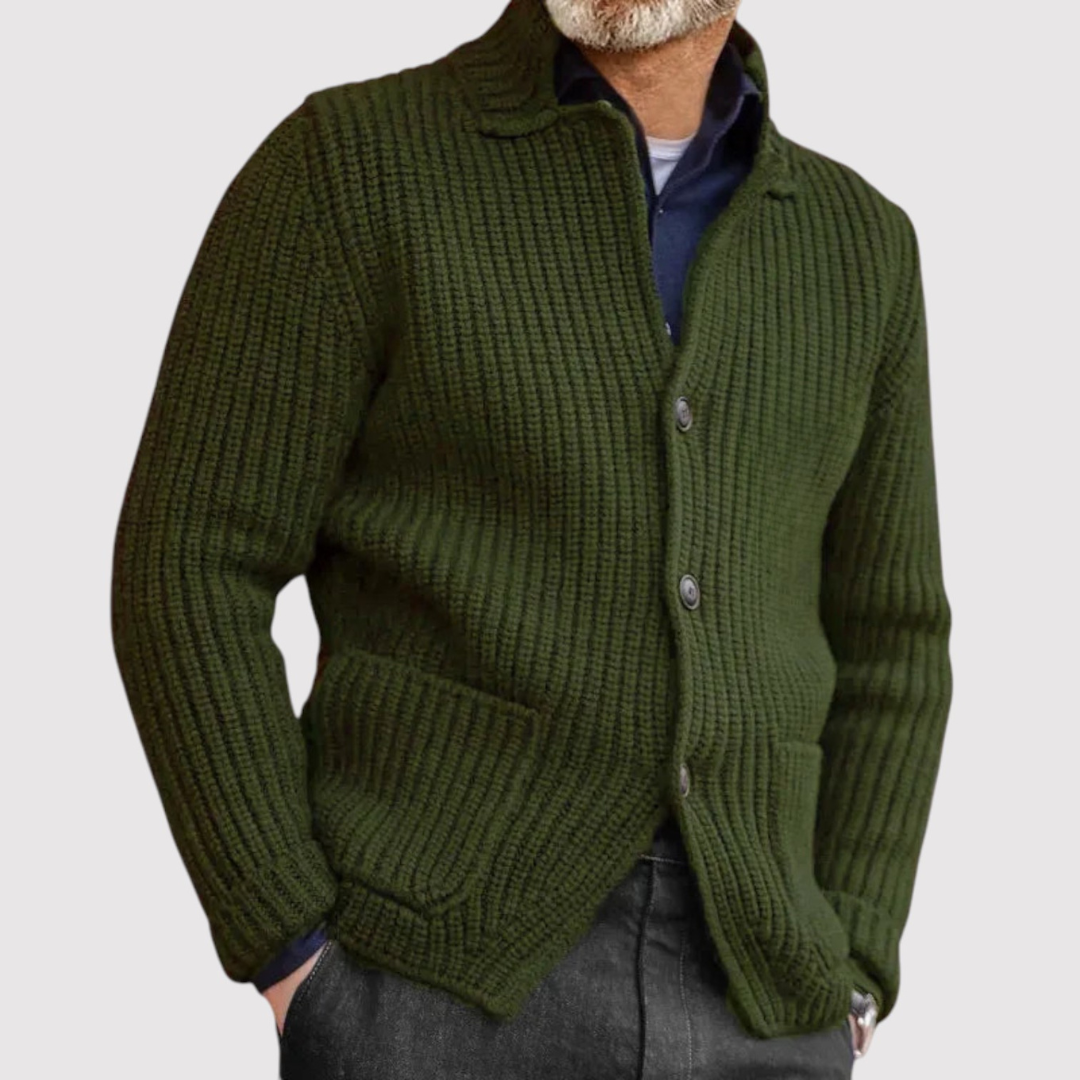 ハルオ ワッフルニット ジャケット