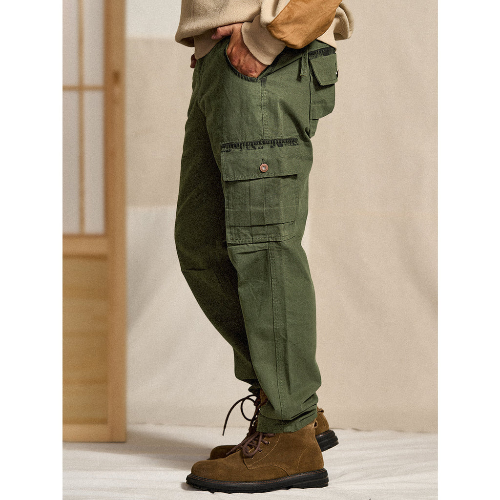 オリーブ ショウ カーゴワークパンツ