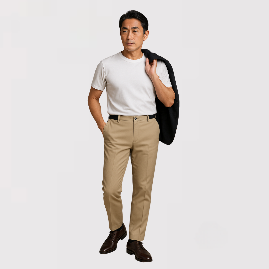 レン スマート テーパードパンツ