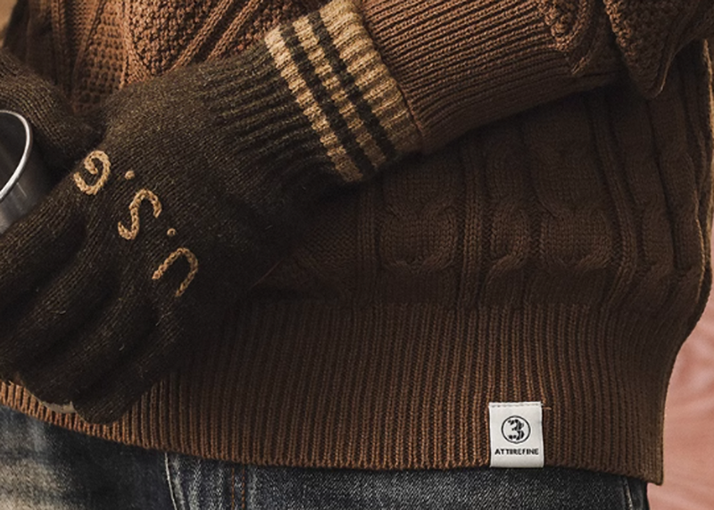 ハル トラディショナル ケーブルニット セーター